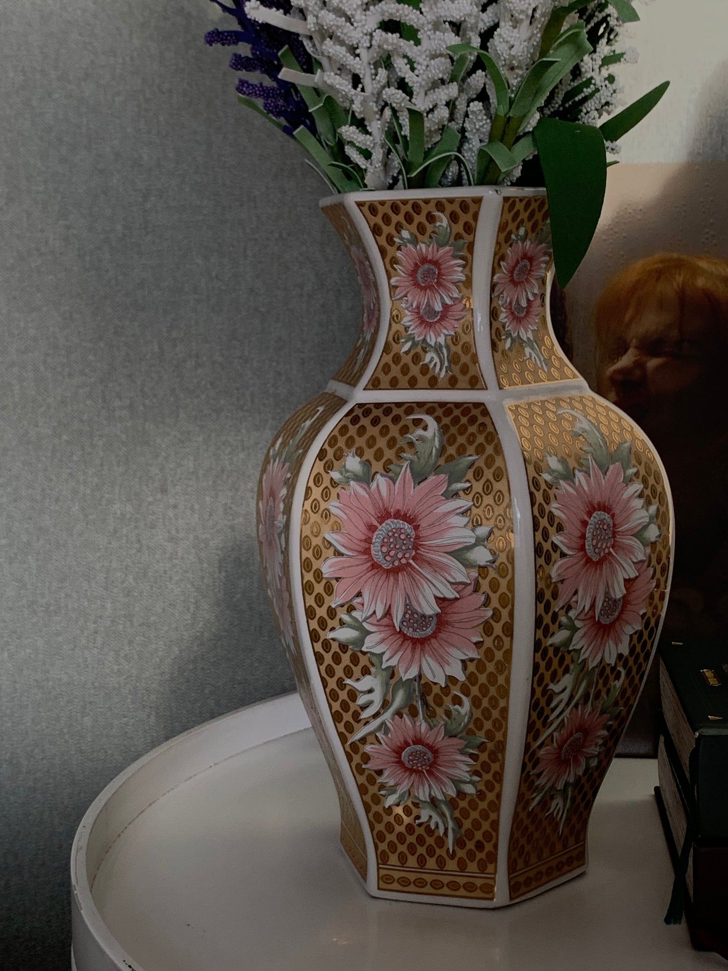 Grand vase en porcelaine italienne