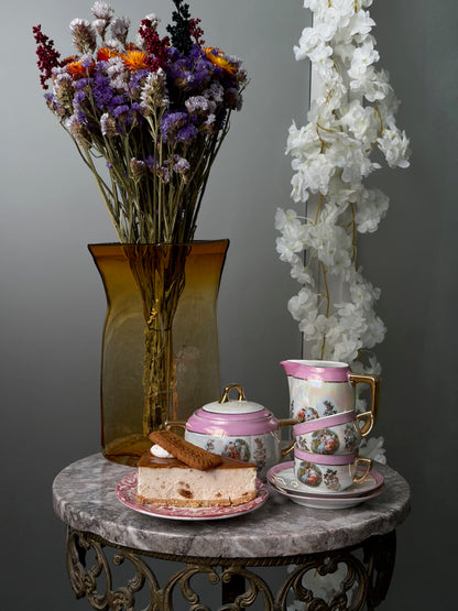 SERVICE À THÉ VINTAGE | SCÈNES MYTHOLOGIQUES ROSES 💕🏛️