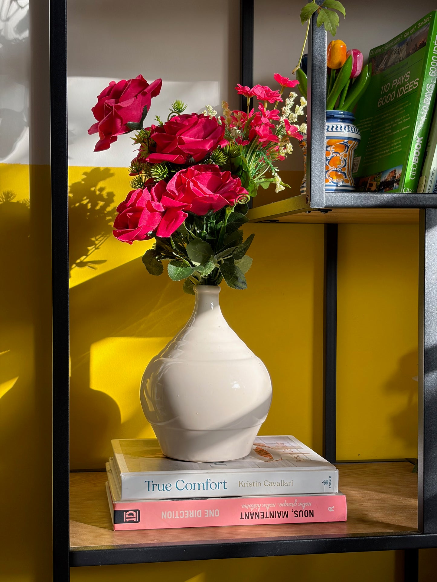 PETIT VASE VINTAGE EN CÉRAMIQUE | FORME GOUTTE CRÈME 🤍
