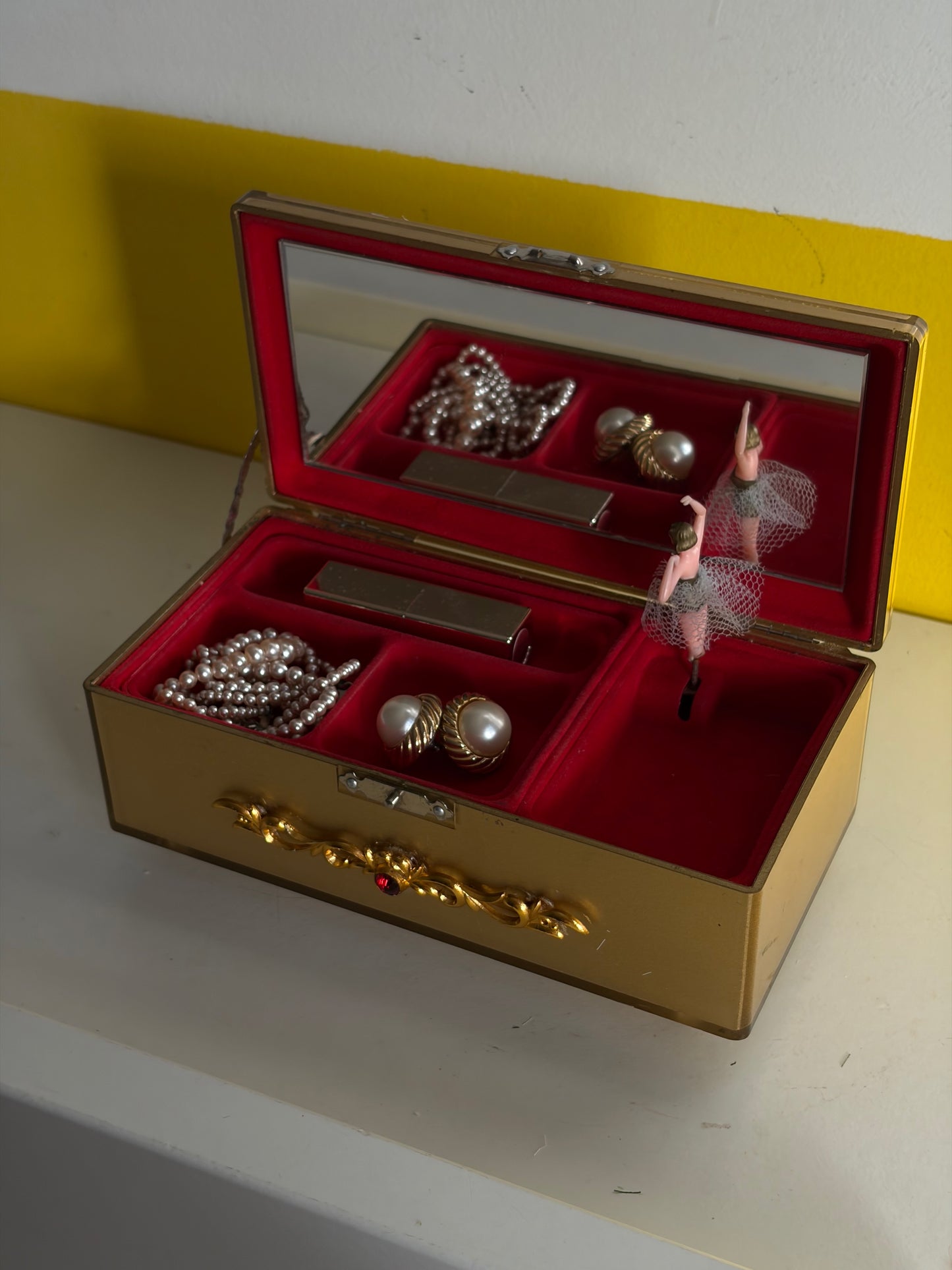 COFFRET À BIJOUX VINTAGE | MUSICAL & BALLERINE DANSANTE 🩰