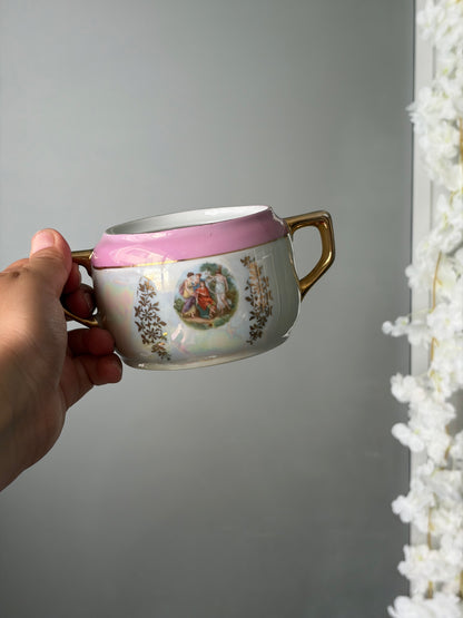 SERVICE À THÉ VINTAGE | SCÈNES MYTHOLOGIQUES ROSES 💕🏛️