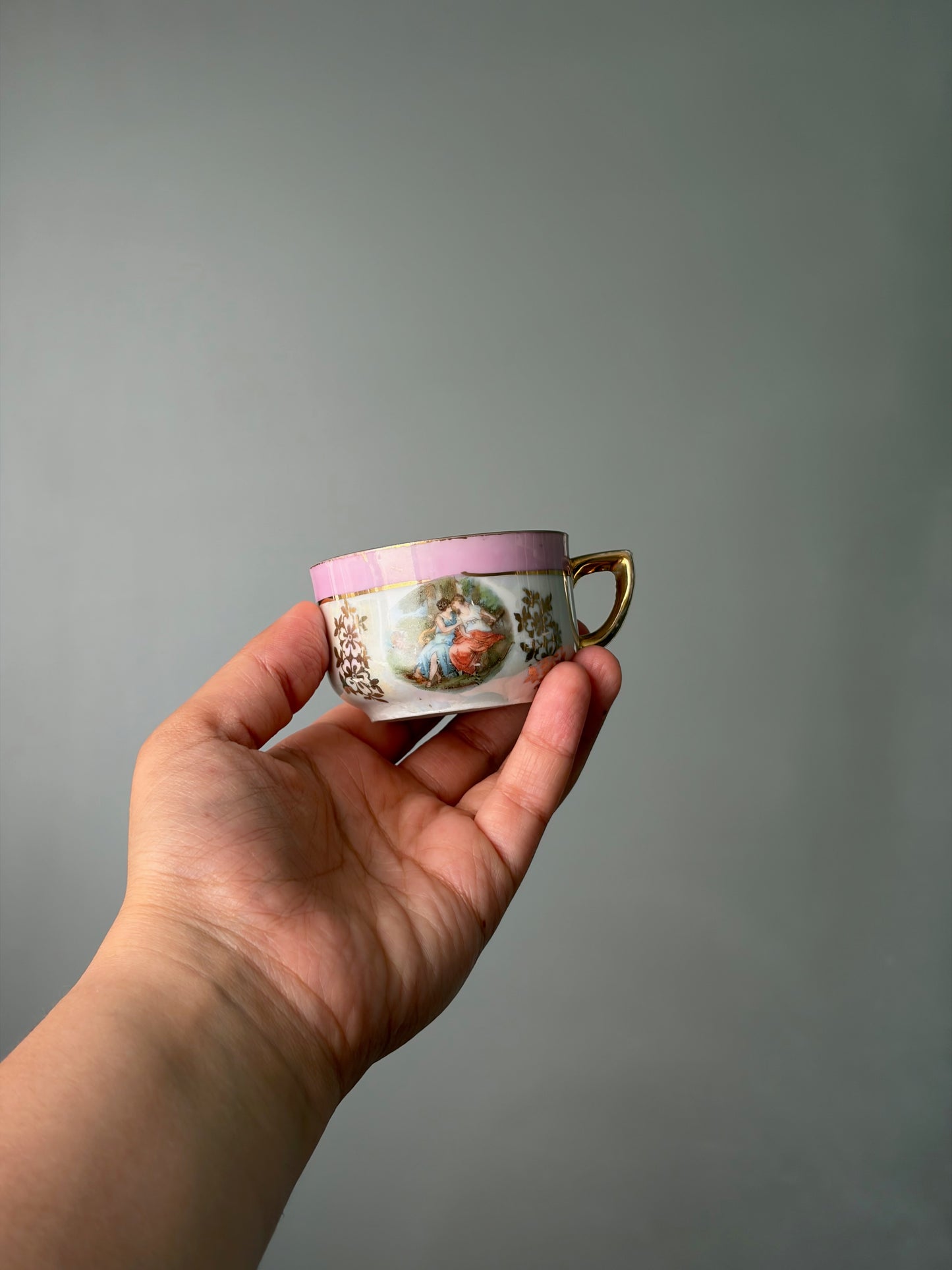 SERVICE À THÉ VINTAGE | SCÈNES MYTHOLOGIQUES ROSES 💕🏛️