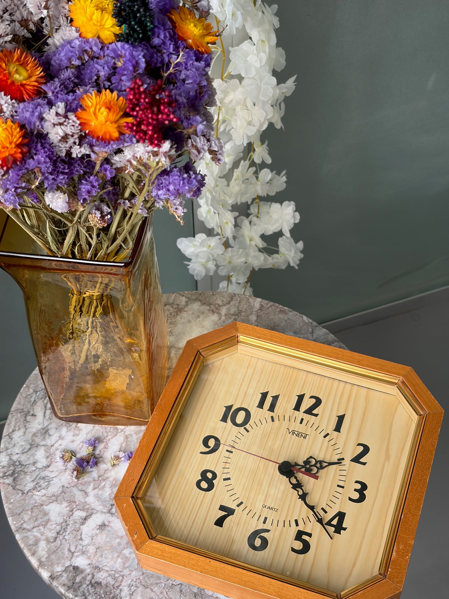 HORLOGE MURALE VINTAGE | BOIS & QUARTZ VINENT