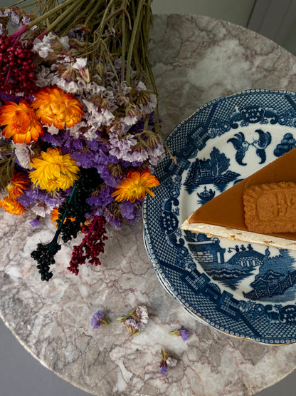 SERVICE 9 ASSIETTES VINTAGE | MOTIF SAULE BLEU