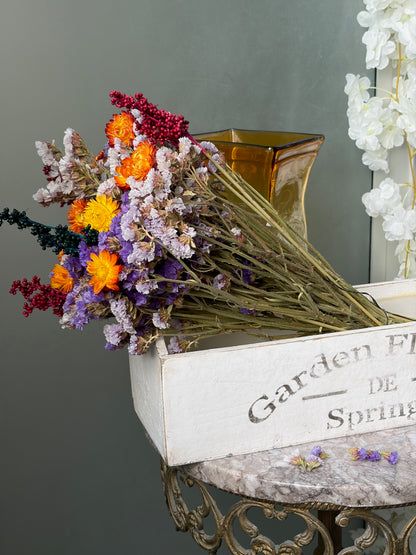 CAISSE EN BOIS VINTAGE | "GARDEN FLOWERS DE SPRING"