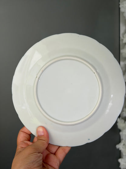 SERVICE 9 ASSIETTES VINTAGE | MOTIF SAULE BLEU
