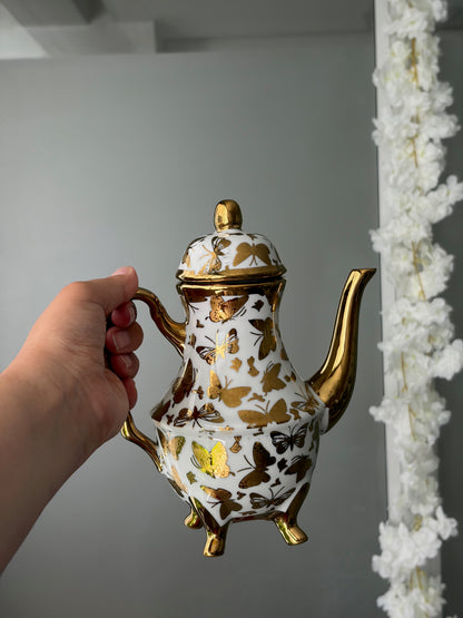 SERVICE À CAFÉ VINTAGE | PAPILLONS DORÉS