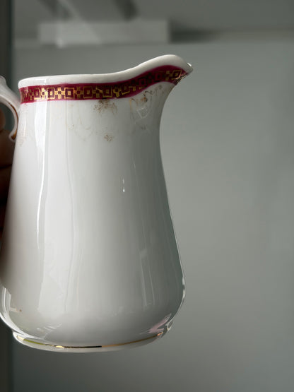 SERVICE À CAFÉ VINTAGE | GUIRLANDES BORDEAUX & OR