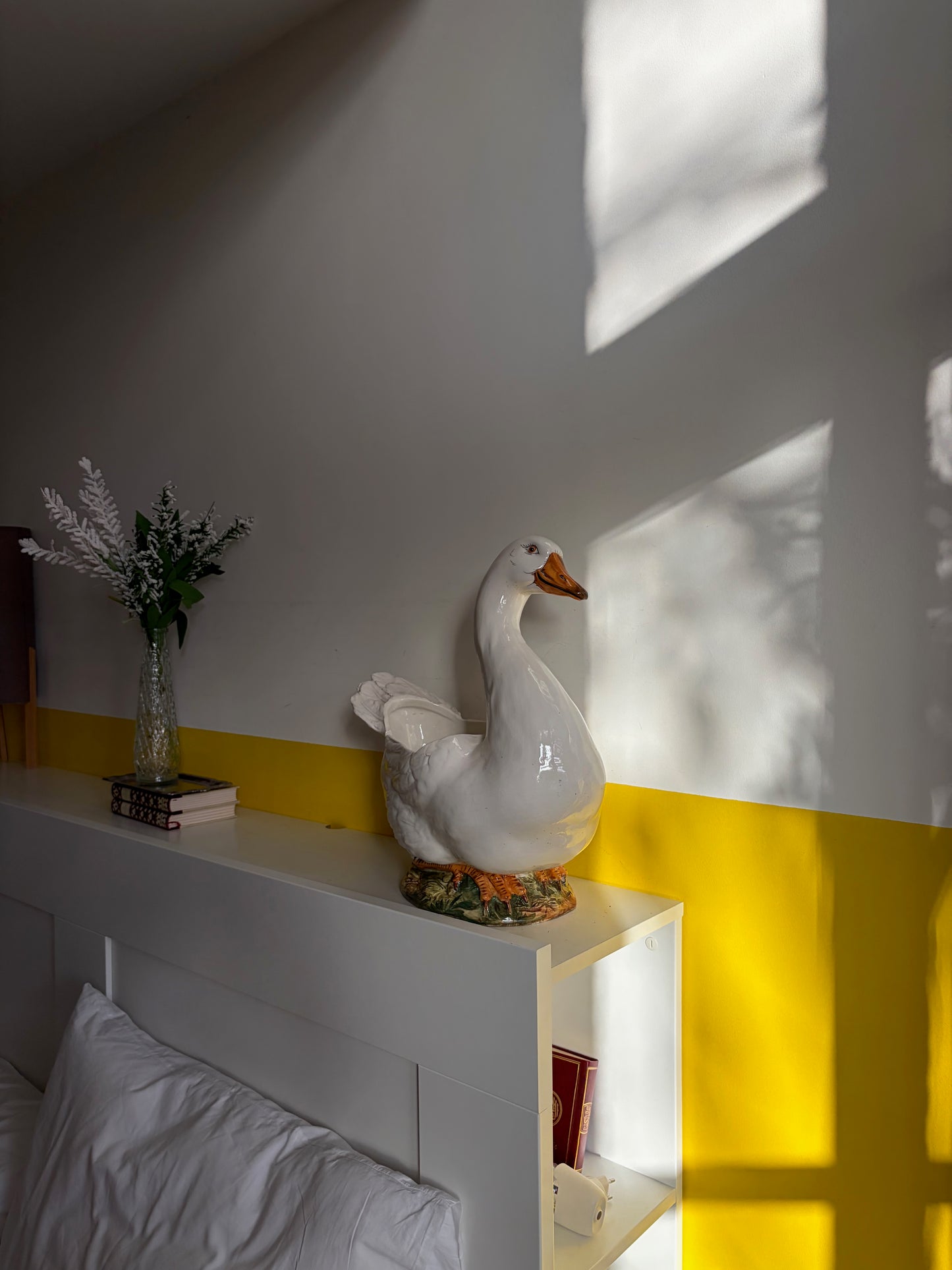 GRANDE OIE EN CÉRAMIQUE VINTAGE 🦢🍋
