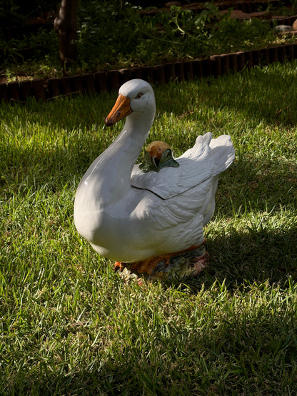 GRANDE OIE EN CÉRAMIQUE VINTAGE 🦢🍋