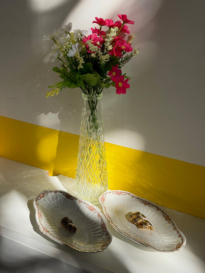 Duo de Plats Ovales Fleuris