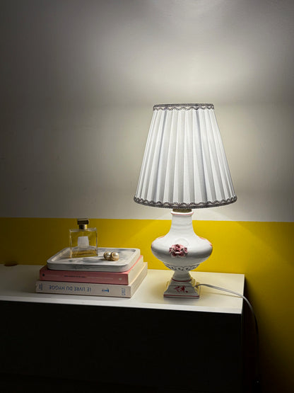 Lampe Porcelaine Fleurie