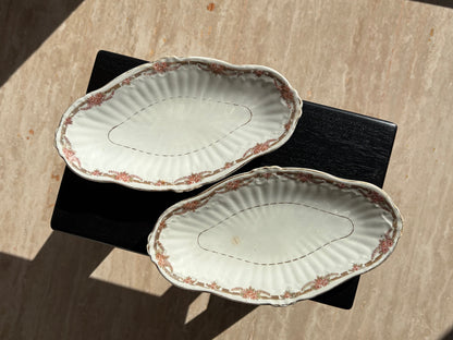 Duo de Plats Ovales Fleuris