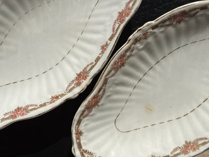 Duo de Plats Ovales Fleuris