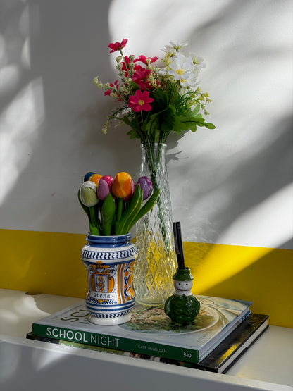 BIBELOT GNOME VERT VINTAGE | DÉCO CÉRAMIQUE