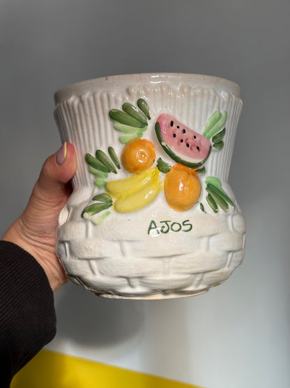 POT CÉRAMIQUE "AJOS" | FRUITS EN RELIEF
