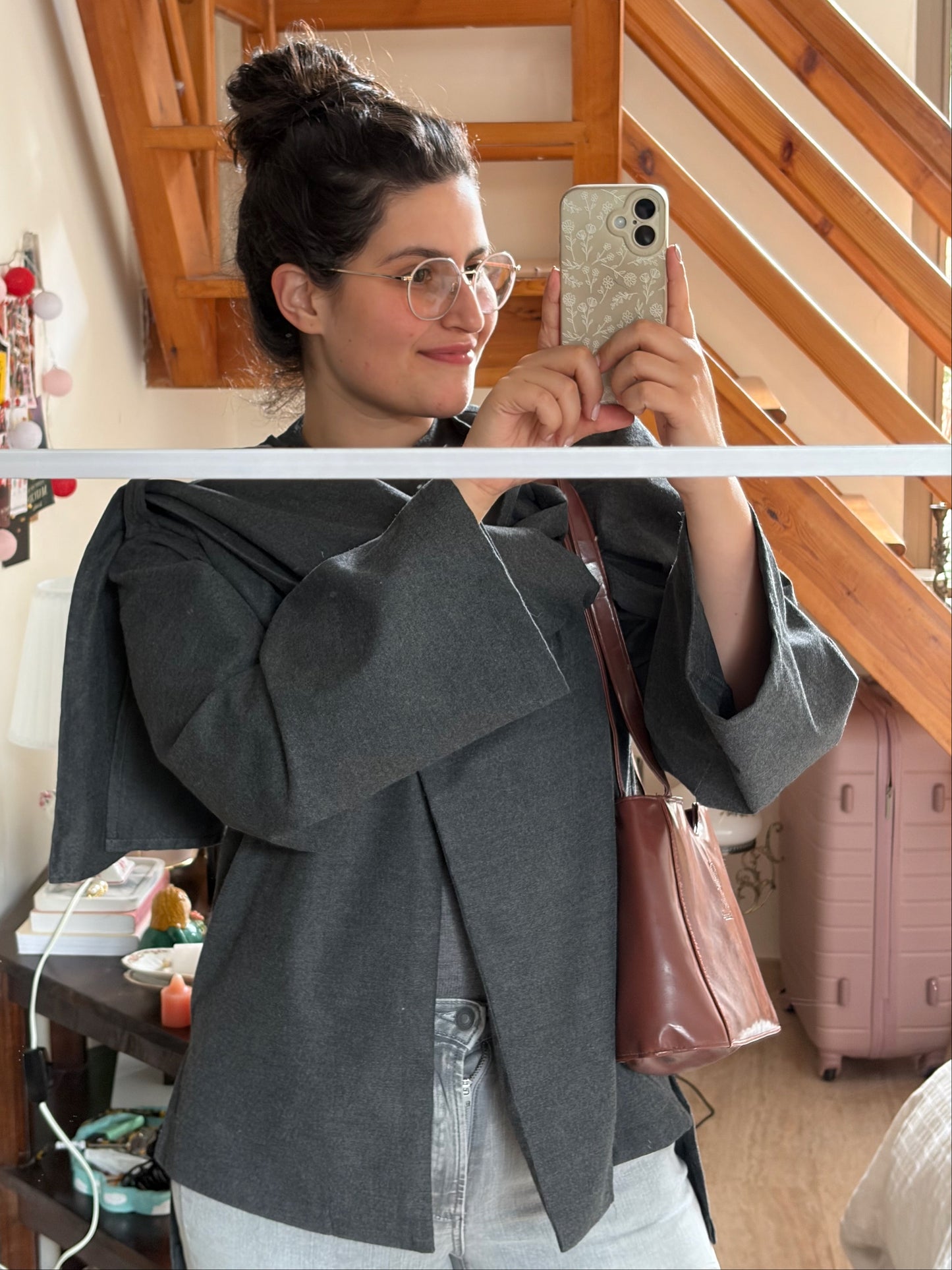 SAC BY HELENE VINTAGE | CUIR BORDEAUX
