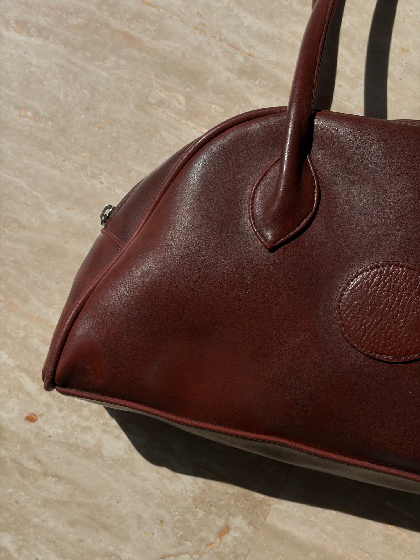 SAC BOWLING BM | CUIR COGNAC