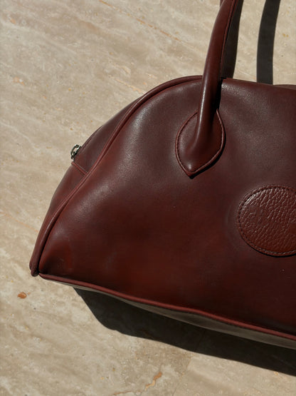 SAC BOWLING BM | CUIR COGNAC