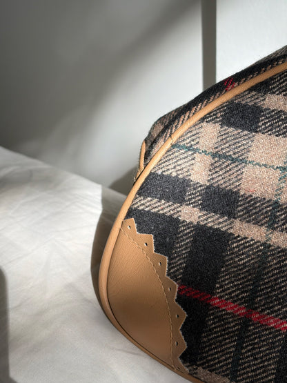 SAC BOWLING TARTAN VINTAGE | TISSU ÉCOSSAIS