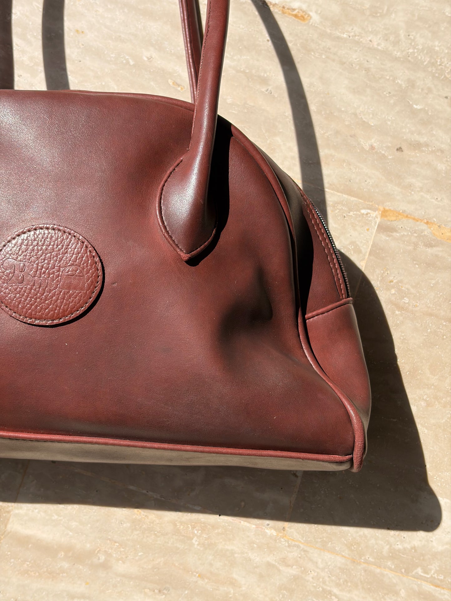 SAC BOWLING BM | CUIR COGNAC