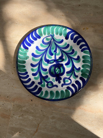 ASSIETTE CÉRAMIQUE, MÉDITERRANÉENNE 🌊💙