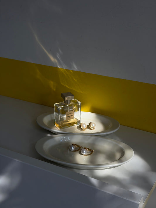 DUO PLATS OVALES PORCELAINE IVOIRE