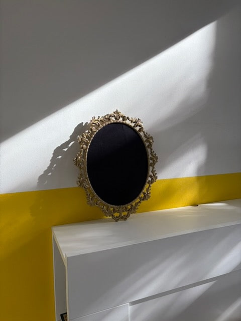 CADRE OVALE DORÉ BAROQUE VINTAGE 🖤