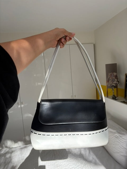 SAC BICOLORE NOIR ET BLANC