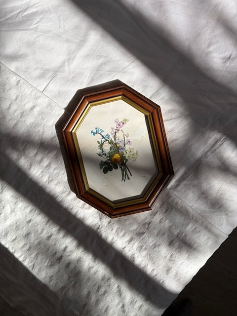 CADRE OCTOGONAL BOUQUET CHAMPÊTRE 💐