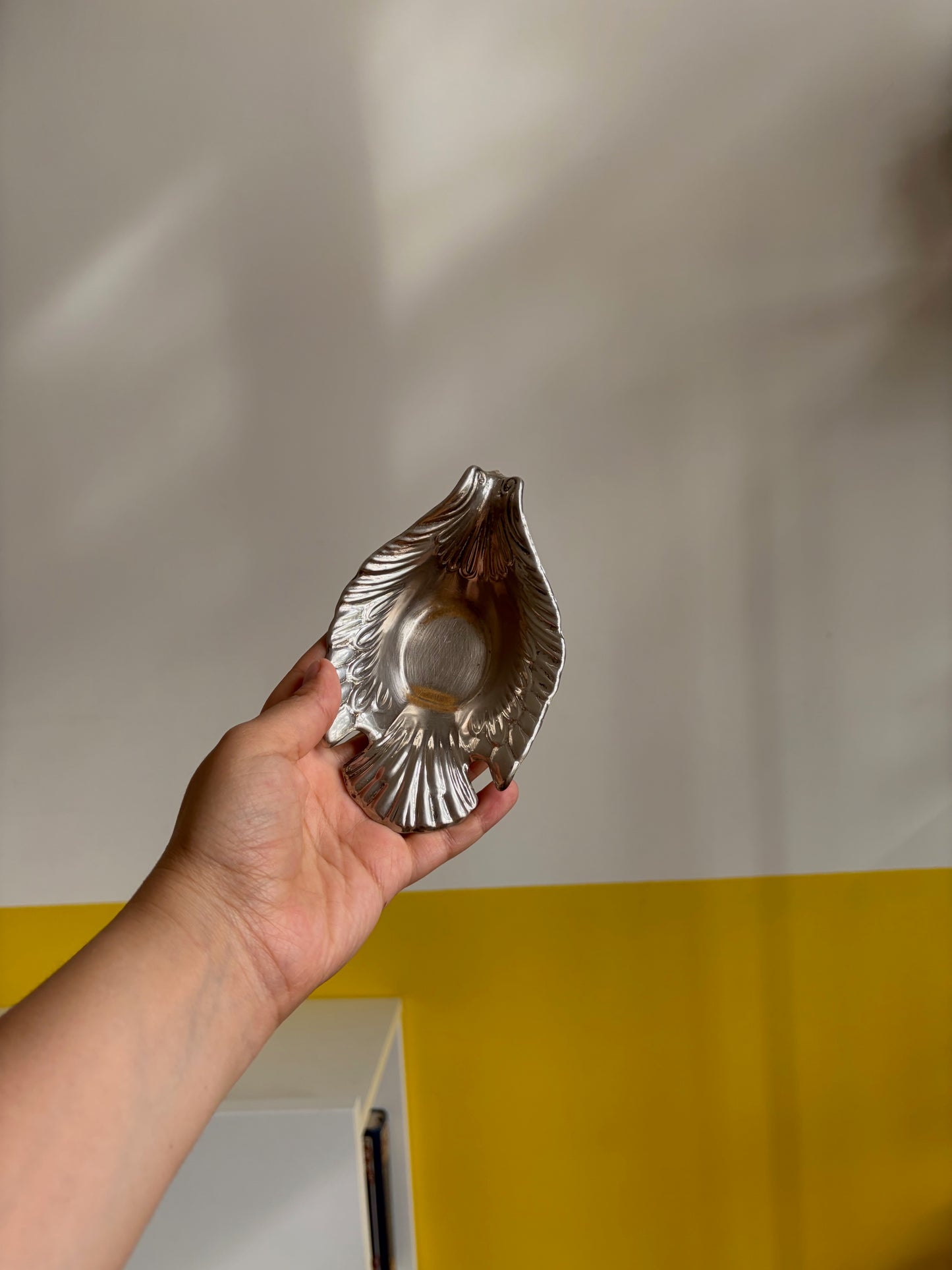 VIDE-POCHE COLOMBE MÉTAL ARGENTÉ | VINTAGE