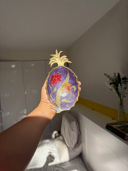 VIDE-POCHE ANANAS VIOLET VINTAGE 🍍