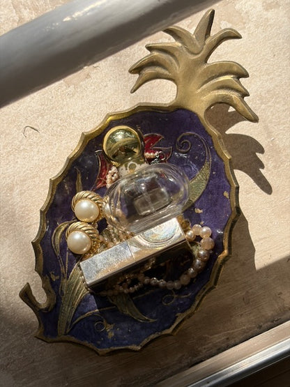 VIDE-POCHE ANANAS VIOLET VINTAGE 🍍
