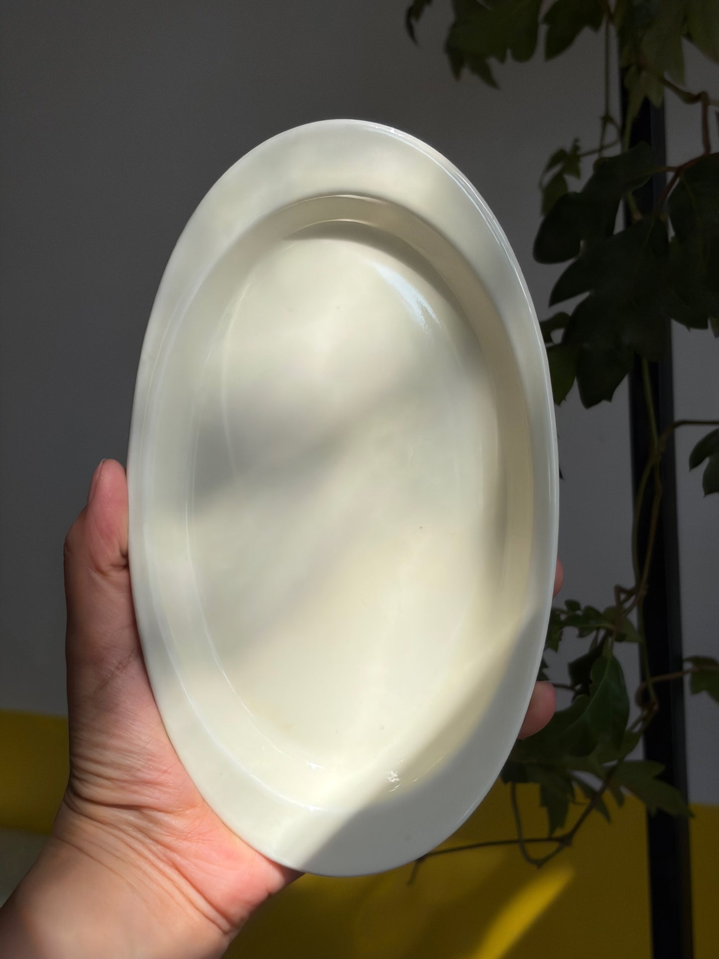 DUO PLATS OVALES PORCELAINE IVOIRE