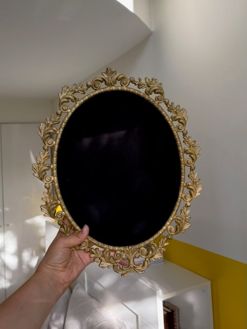 CADRE OVALE DORÉ BAROQUE VINTAGE 🖤
