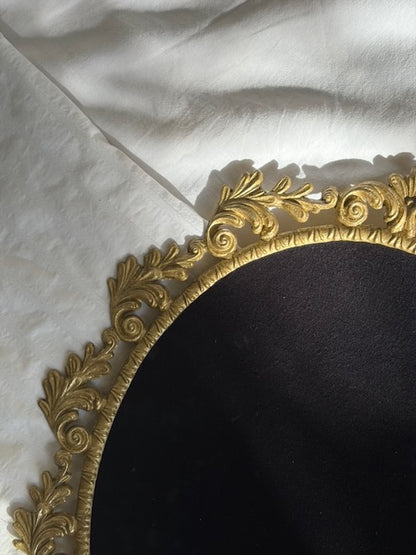 CADRE OVALE DORÉ BAROQUE VINTAGE 🖤