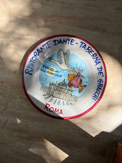 ASSIETTE SOUVENIR ROMA | RISTORANTE DANTE TABERNA DE' GRACCHI