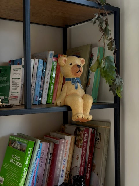 OURSON NŒUD BLEU VINTAGE 🧸