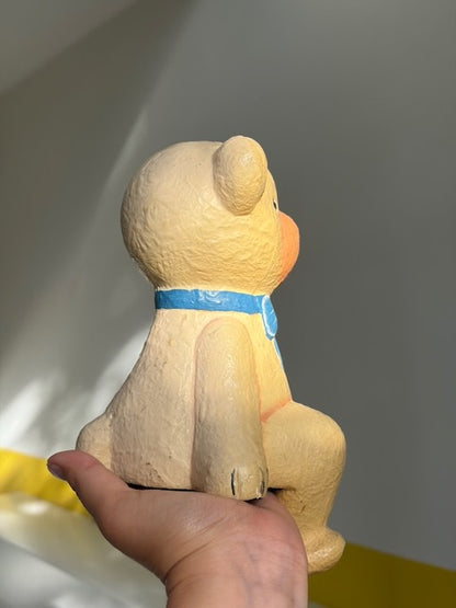 OURSON NŒUD BLEU VINTAGE 🧸