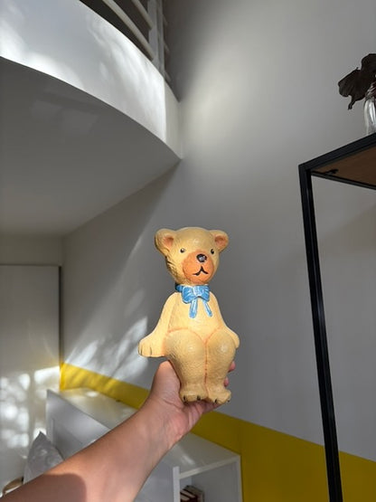 OURSON NŒUD BLEU VINTAGE 🧸