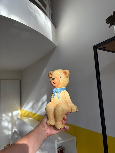 OURSON NŒUD BLEU VINTAGE 🧸