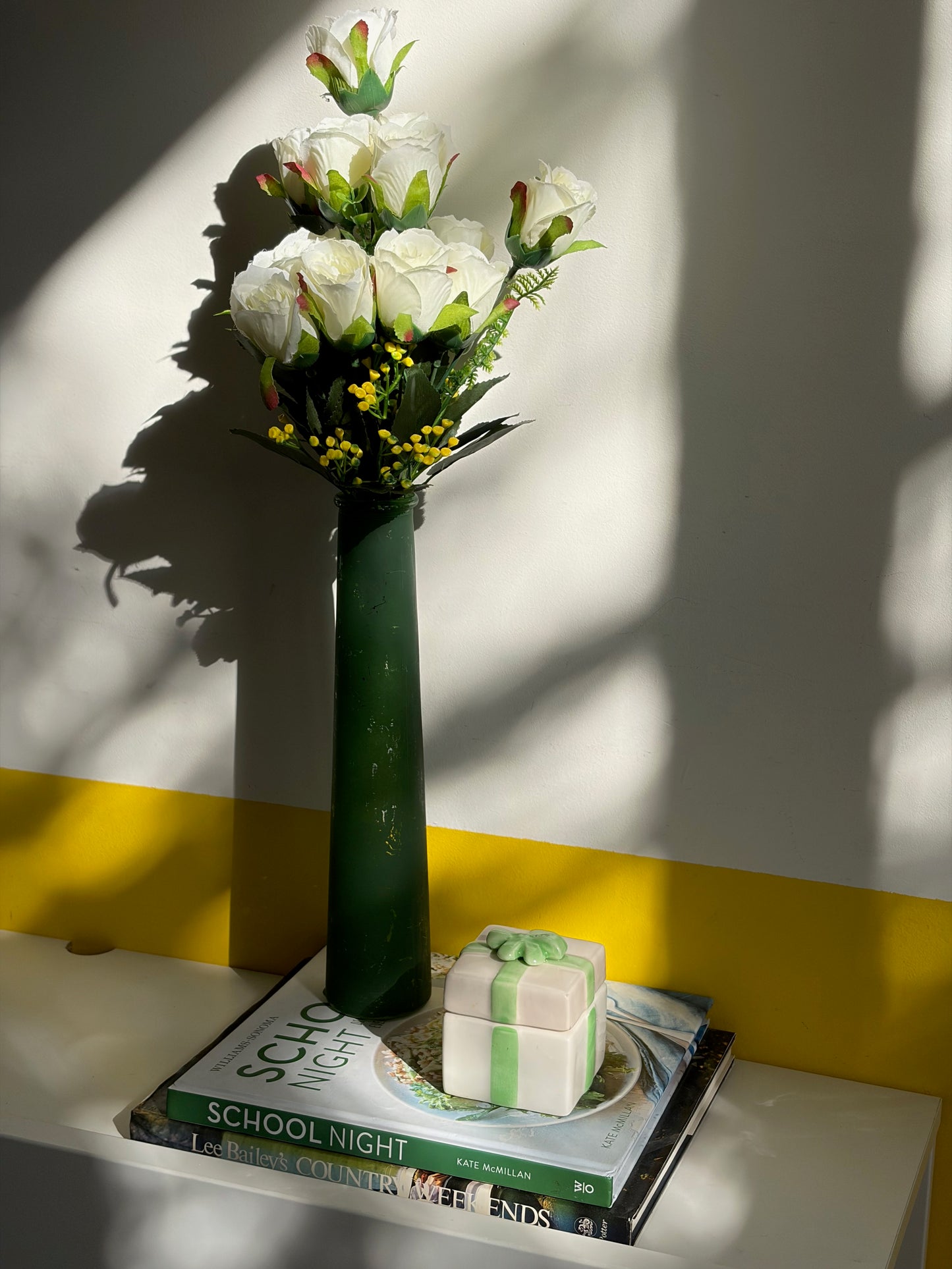 VASE SOLIFLORE CÉRAMIQUE VERT FONCÉ | VINTAGE 🌿💚