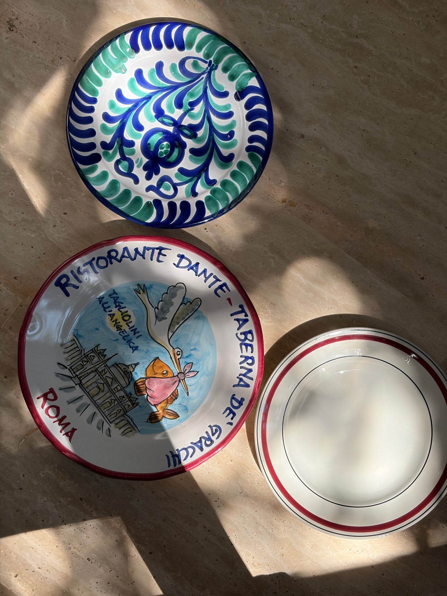 ASSIETTE CÉRAMIQUE, MÉDITERRANÉENNE 🌊💙