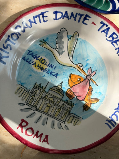 ASSIETTE SOUVENIR ROMA | RISTORANTE DANTE TABERNA DE' GRACCHI