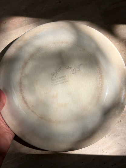 ASSIETTE PORCELAINE MOTIFS RAISINS VERT | VINTAGE