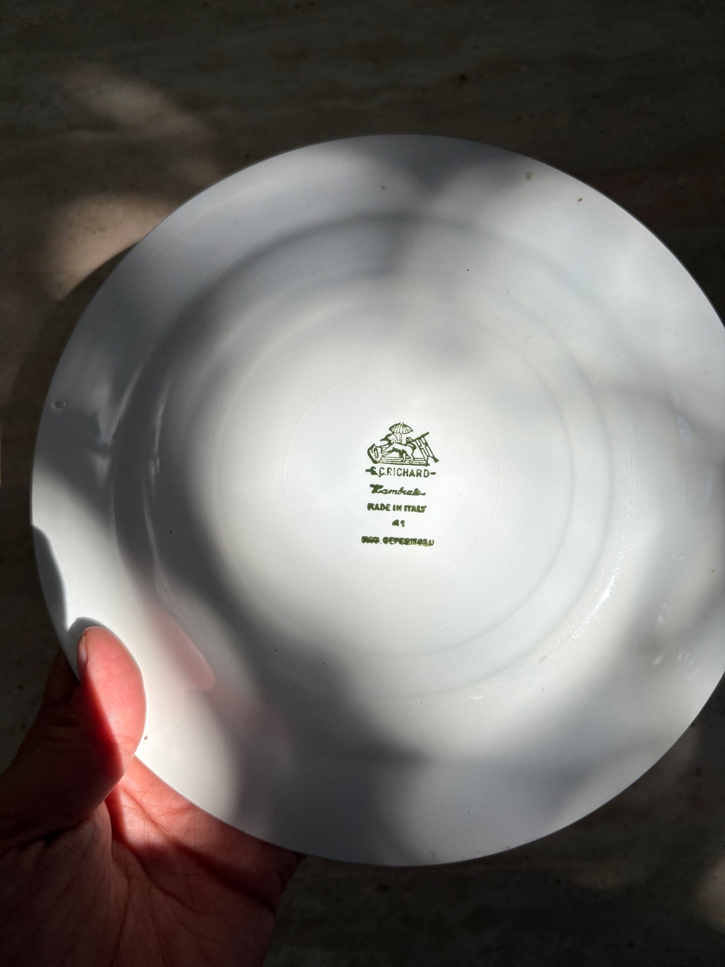 ️ ASSIETTE PORCELAINE BLANCHE FILET OR | VINTAGE
