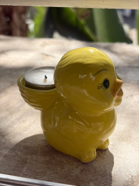 Petit Canard Jaune Porte-Bougie 🐥✨