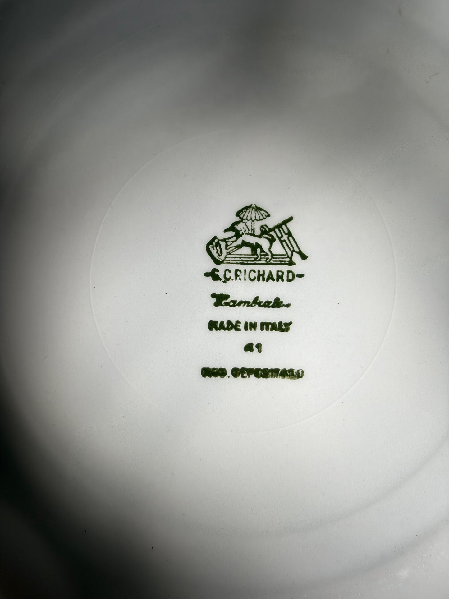 ️ ASSIETTE PORCELAINE BLANCHE FILET OR | VINTAGE