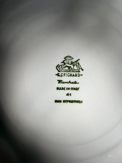 ️ ASSIETTE PORCELAINE BLANCHE FILET OR | VINTAGE