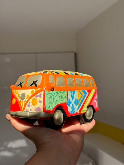 TIRELIRE COMBI HIPPIE VINTAGE 🌈